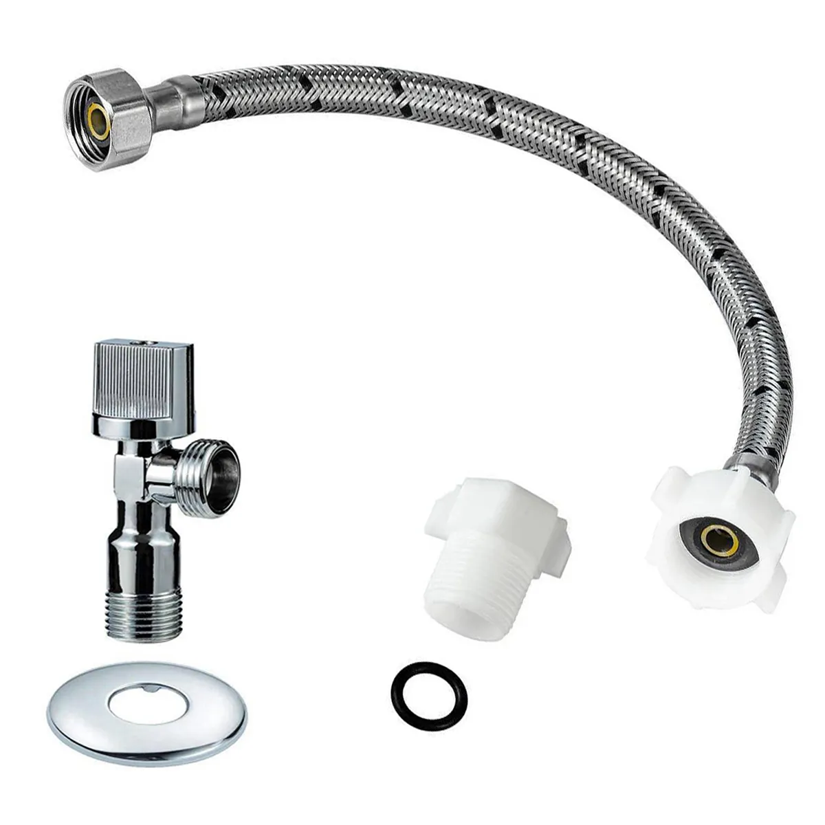 HOFFMANN - Llave Angular Set Con Flexible Wc 35 Cm Hi-hi 1/2 X 15/16