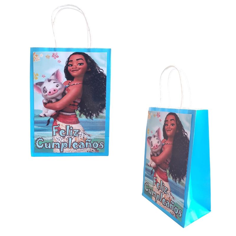 GENERICO - Bolsas para Dulces Temática Moana 12u