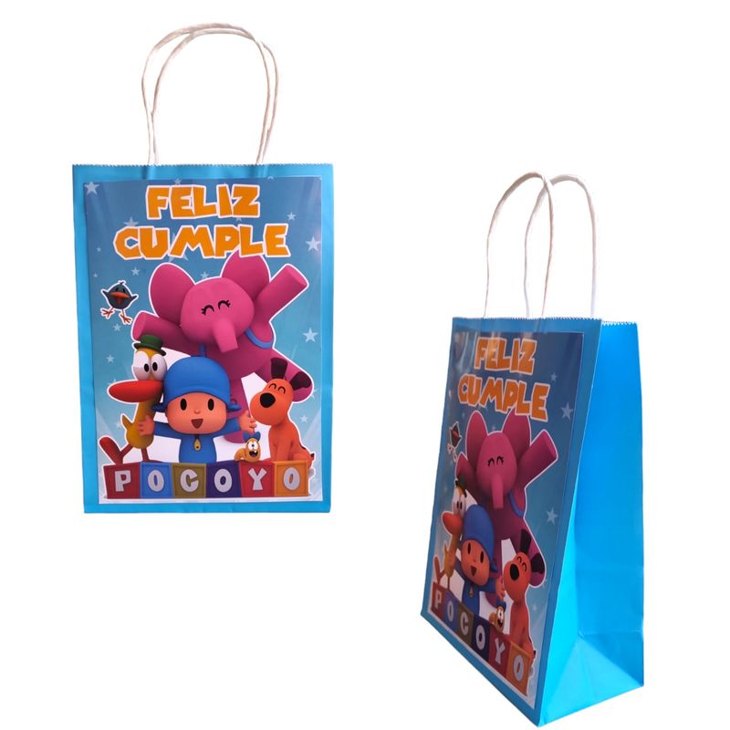 GENERICO - Bolsas para Dulces Temática Pocoyo 12u