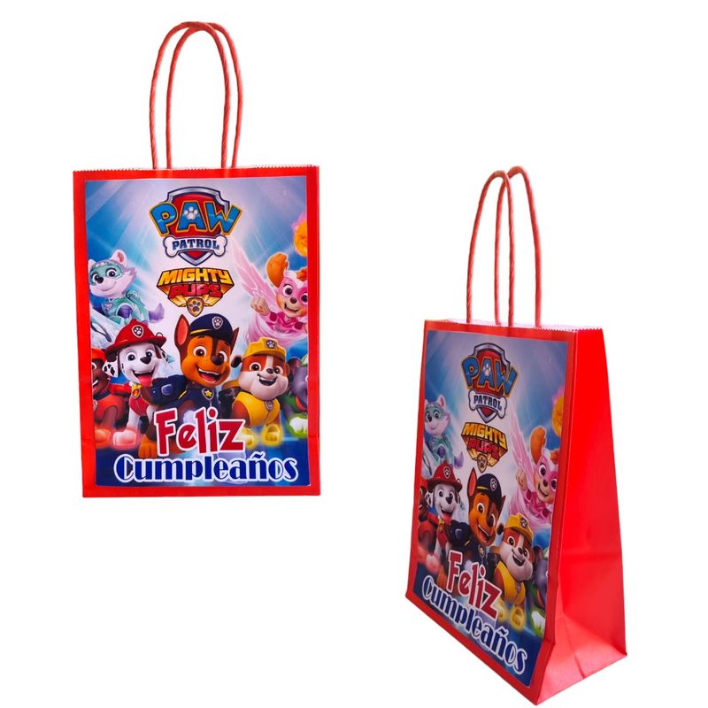 GENERICO - Bolsas para Dulces Temática Paw Patrol 12u