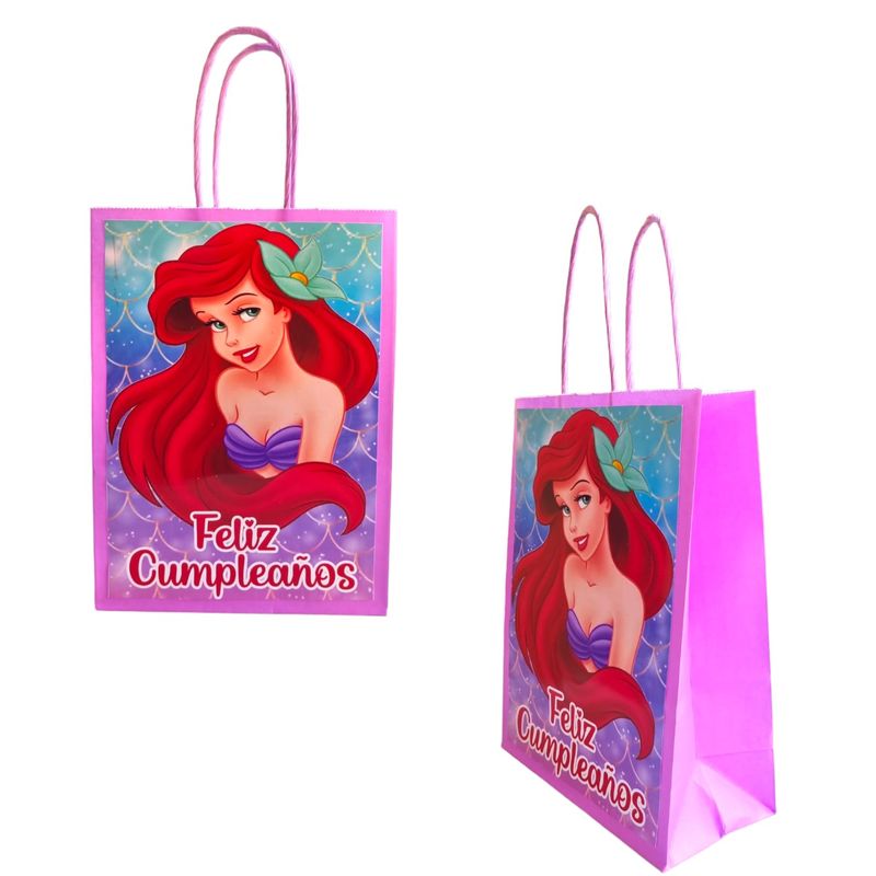 GENERICO - Bolsas para Dulces Temática Ariel 12u