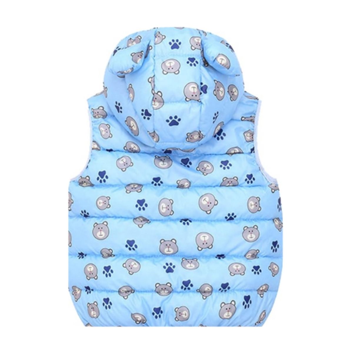 JUMP KIDS - Parka Con Capucha Sin Mangas Niño Oso Azul Claro Jump Kids