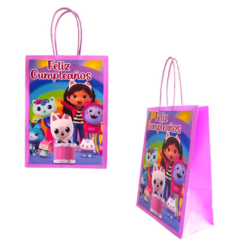 GENERICO - Bolsas para Dulces Temática Gabby Casa de Muñecas 12u