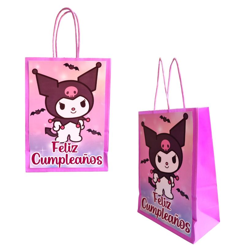 GENERICO - Bolsas para Dulces Temática Kuromi 12u