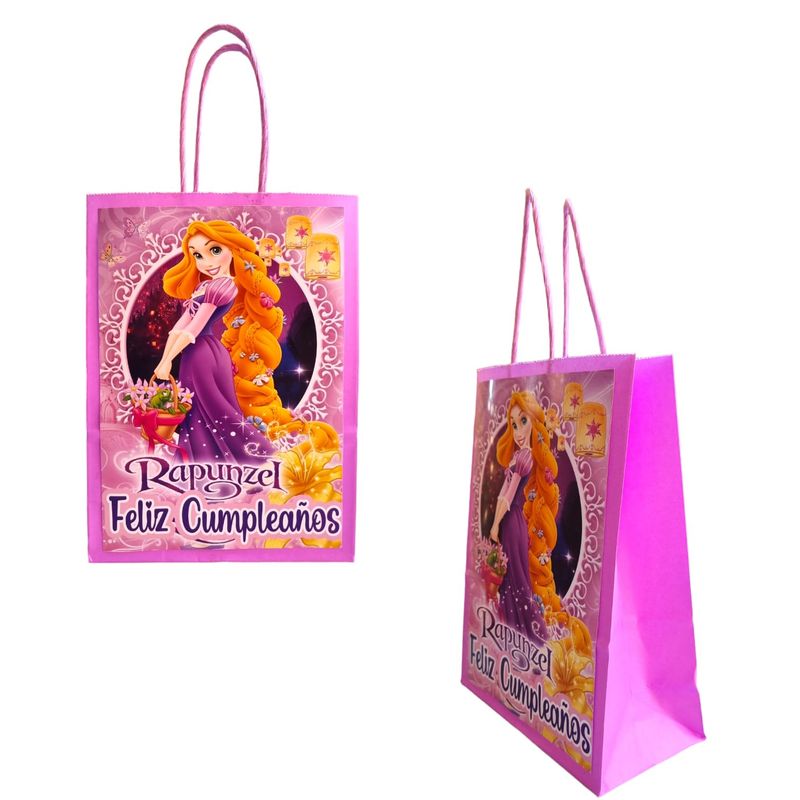 GENERICO - Bolsas para Dulces Temática Rapunzel 12u