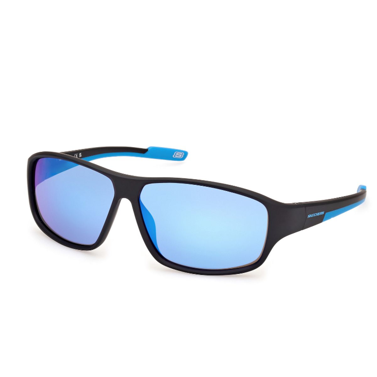 SKECHERS - Lentes de Sol Negro Mate Espejados Skechers