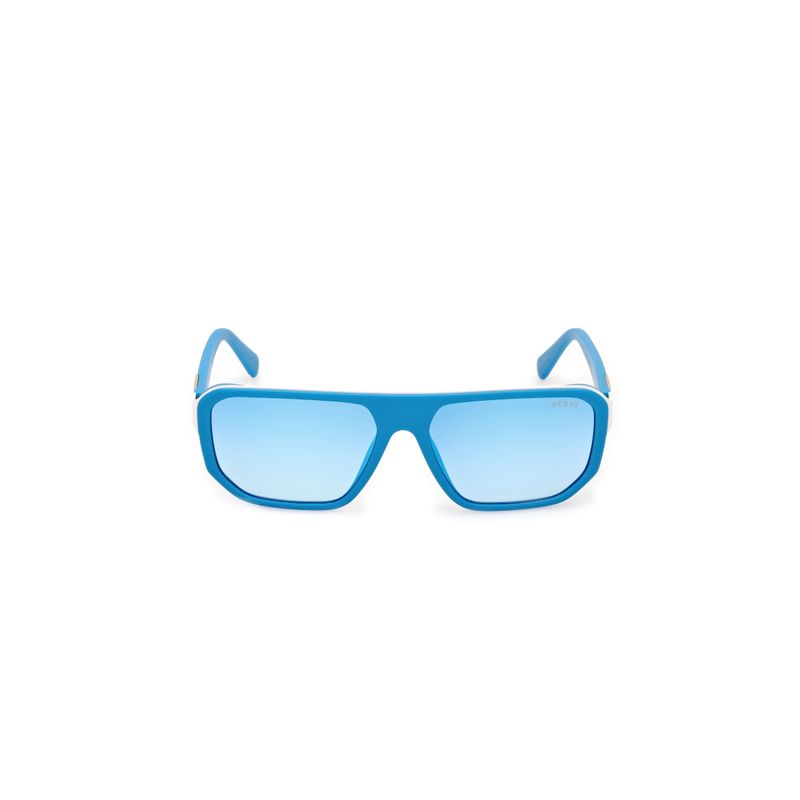 GUESS - Lentes de Sol Azul Mate Espejados Guess.