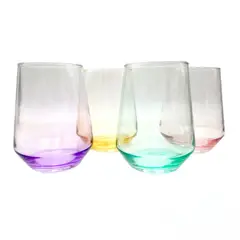GLASSO - Set 4 Vasos Color