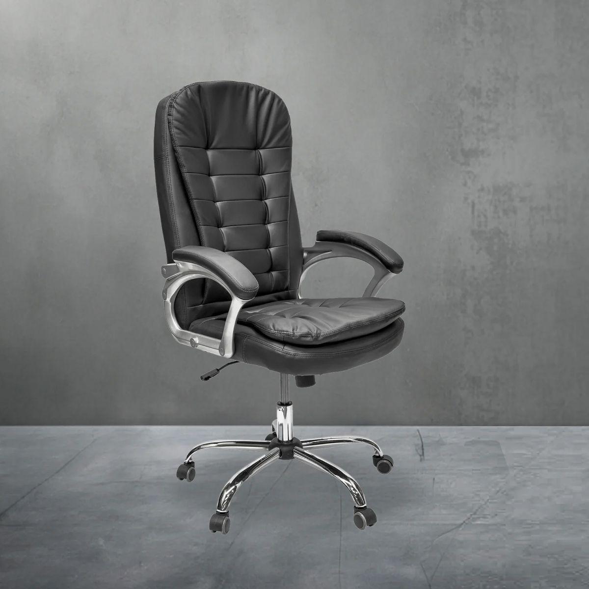 RELAN - Silla de Escritorio Top Living Vernier Cuero Reclinable