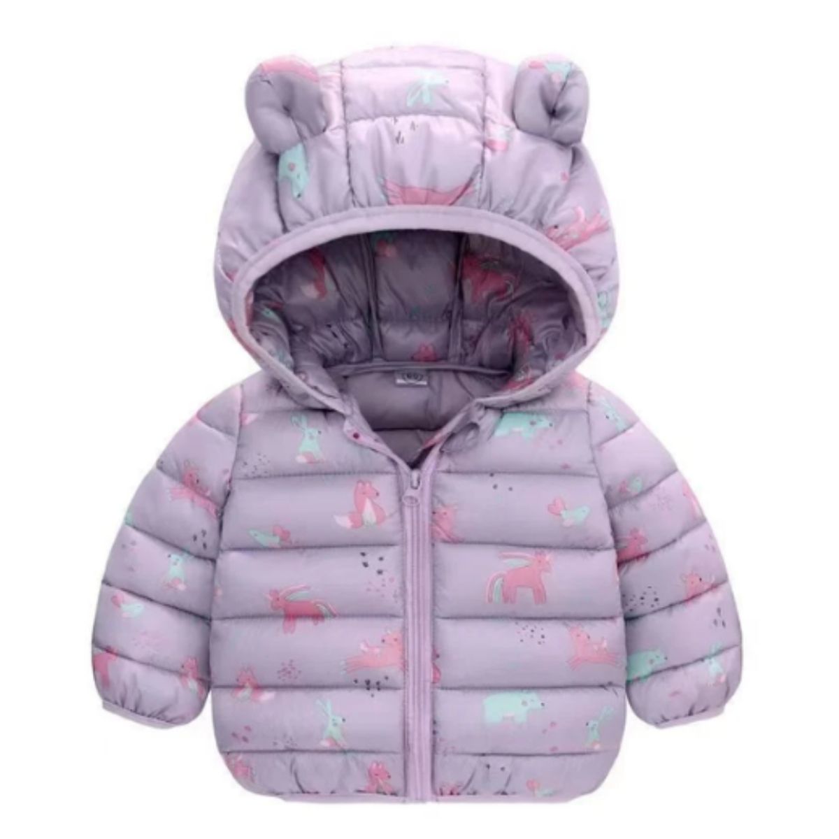 JUMP KIDS - Parka Con Capucha Y Mangas Larga Niña Ponys Lila Jump Kids