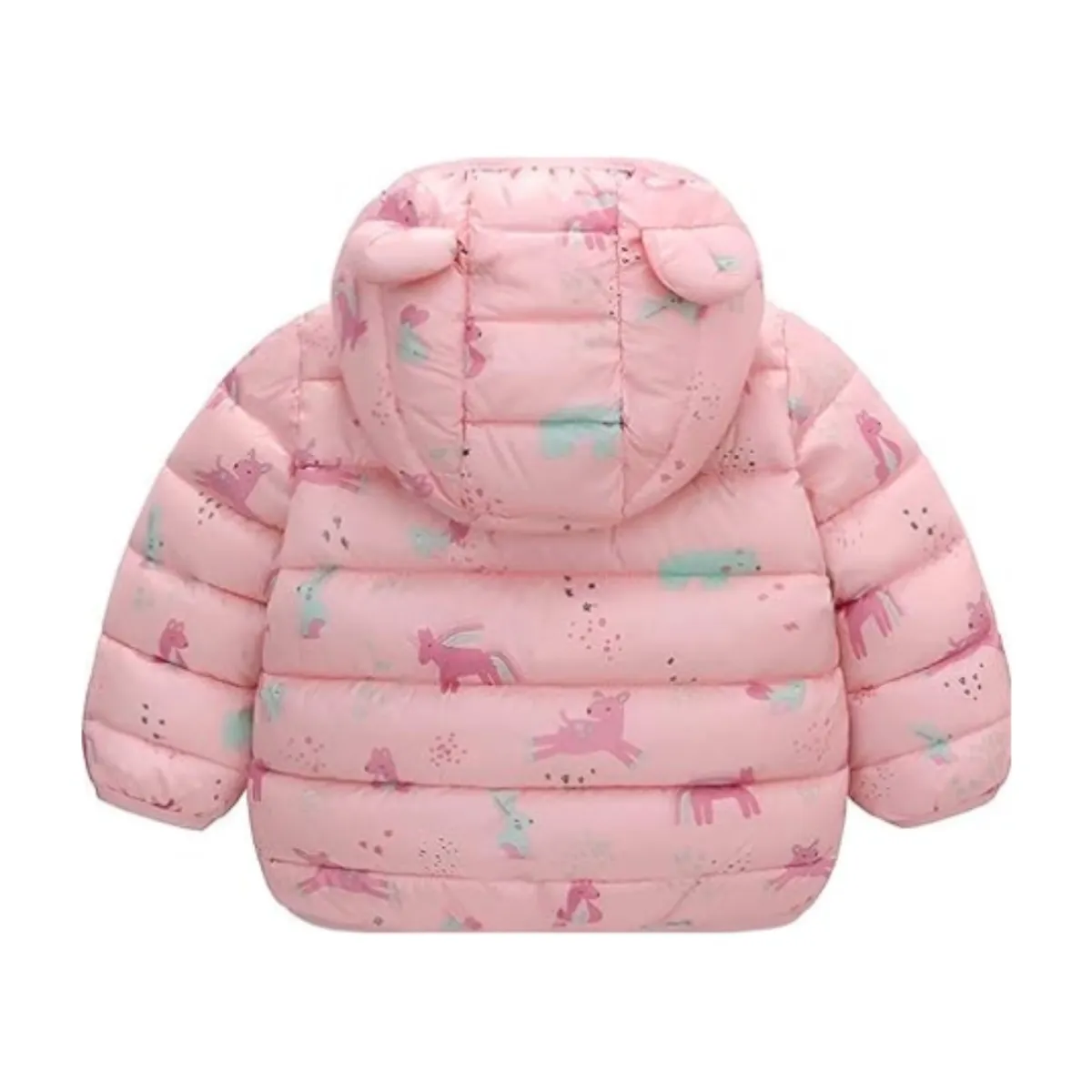 JUMP KIDS - Parka Con Capucha Y Mangas Larga Niña Ponys Rosa Jump Kids