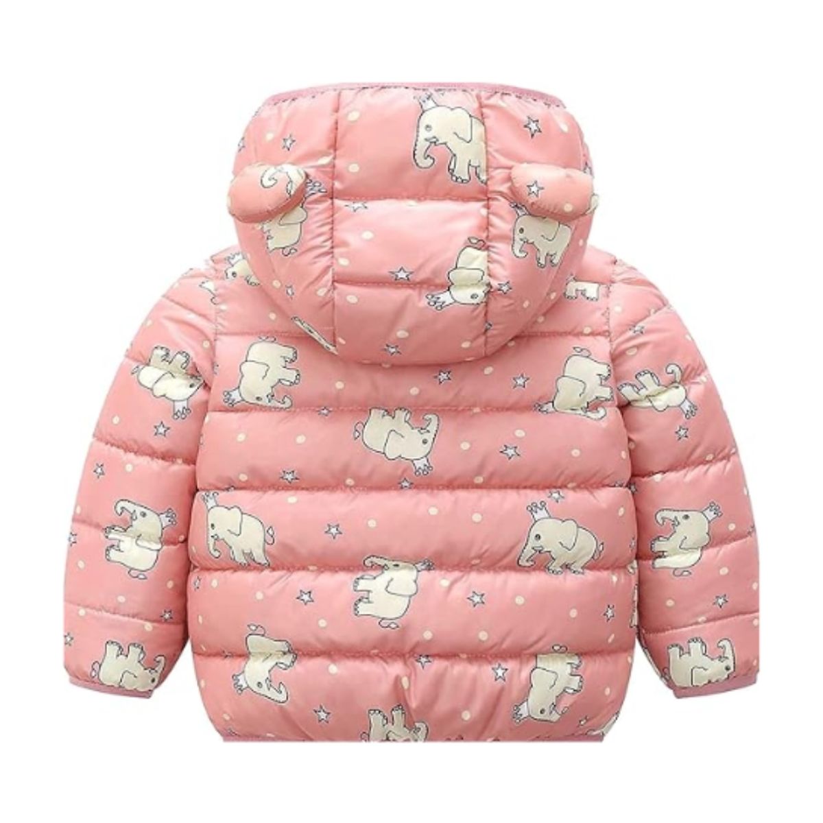 JUMP KIDS - Parka Con Capucha Y Mangas Larga Niña Elefante Coral Claro Jump Kids