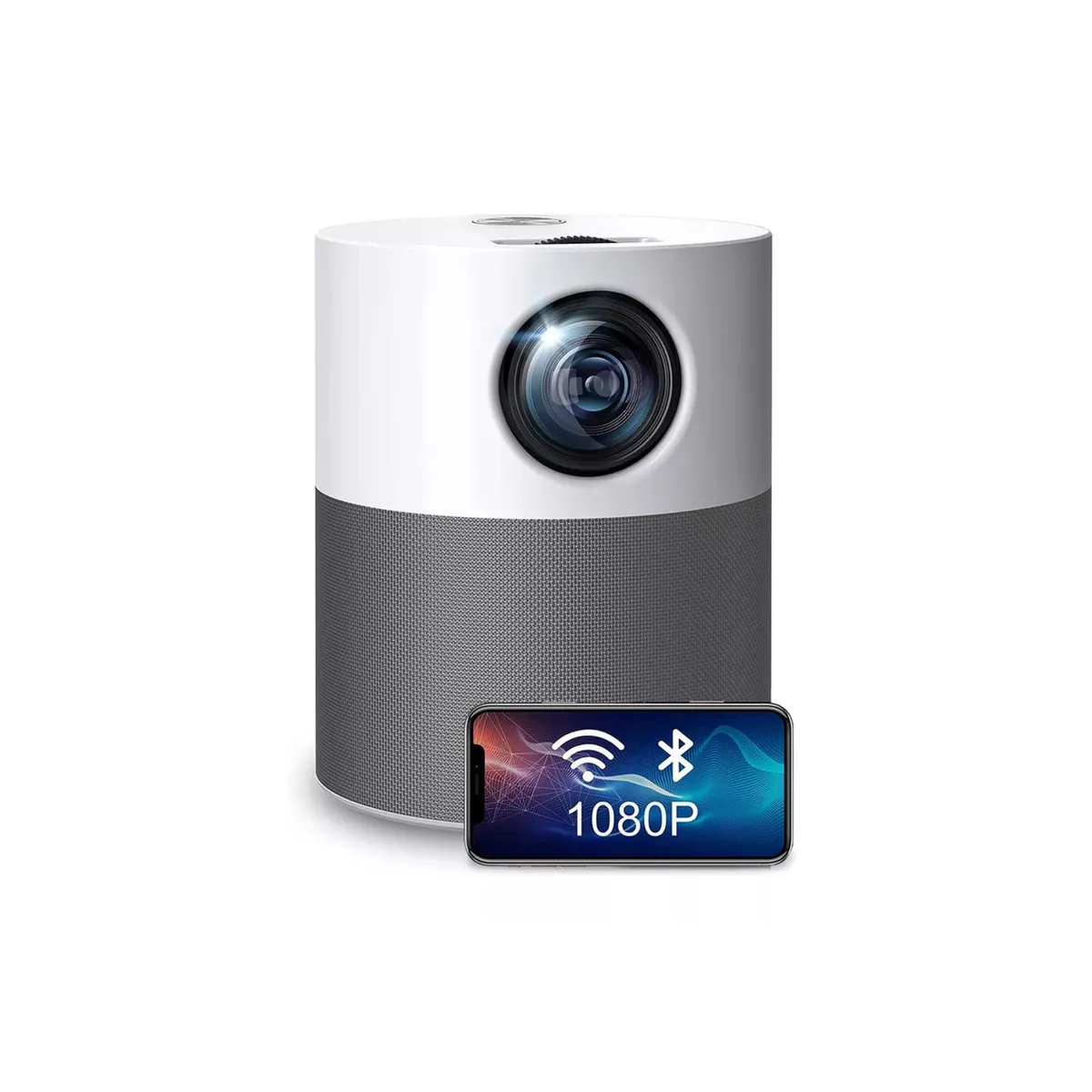 OEM - Proyector Funfoox Torre MS Miracast FHD 250” LED 4500Lm Wifi - Blanco