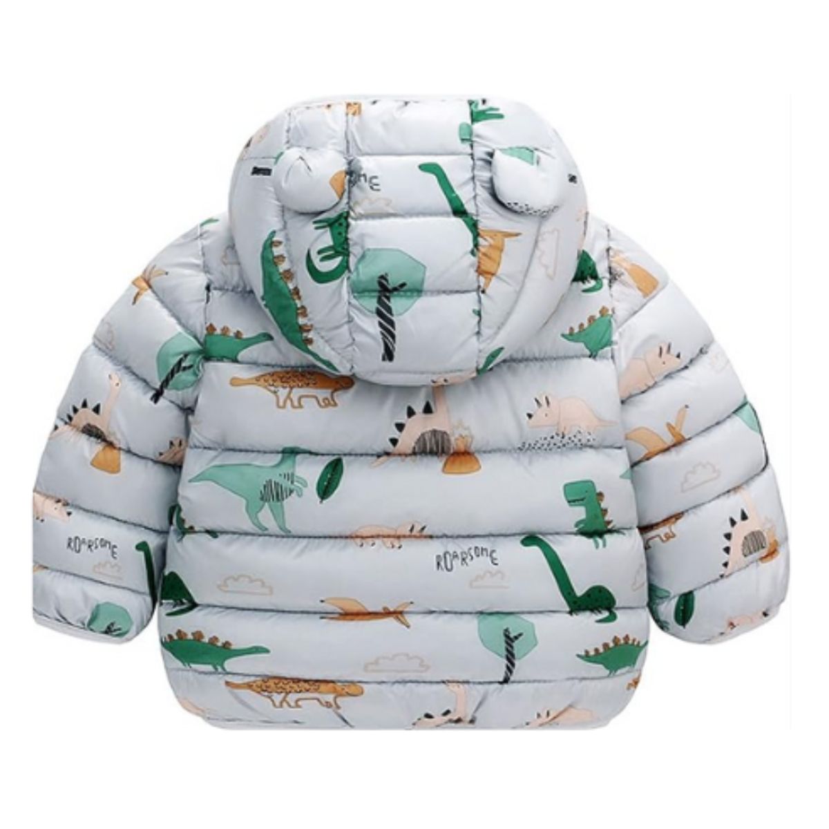 JUMP KIDS - Parka Con Capucha Y Mangas Larga Niño Dinosaurio Gris Jump Kids