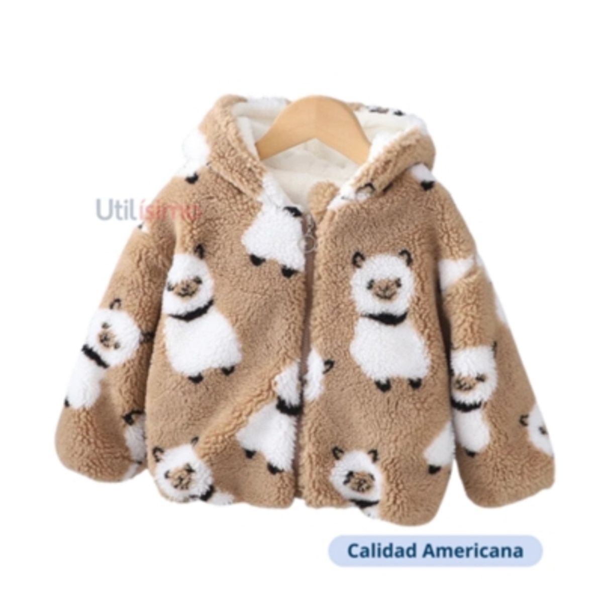 JUMP KIDS - Chaqueta Peluda Forrada en Chiporro Unisex Marrón Jump Kids