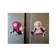 GENERICO - PACK 2 Lindos Imanes Muñecas Para Refrigerador , Marcos de Puertas .