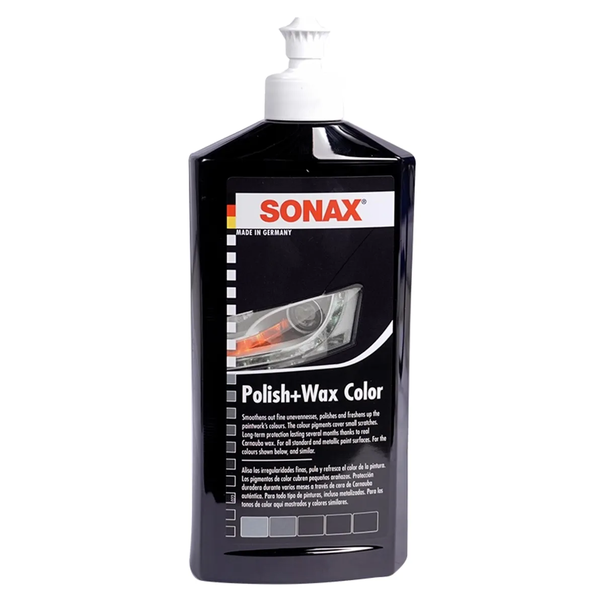 SONAX - Cera Abrillantadora Sonax Polish & Wax Color Negro 500 ml