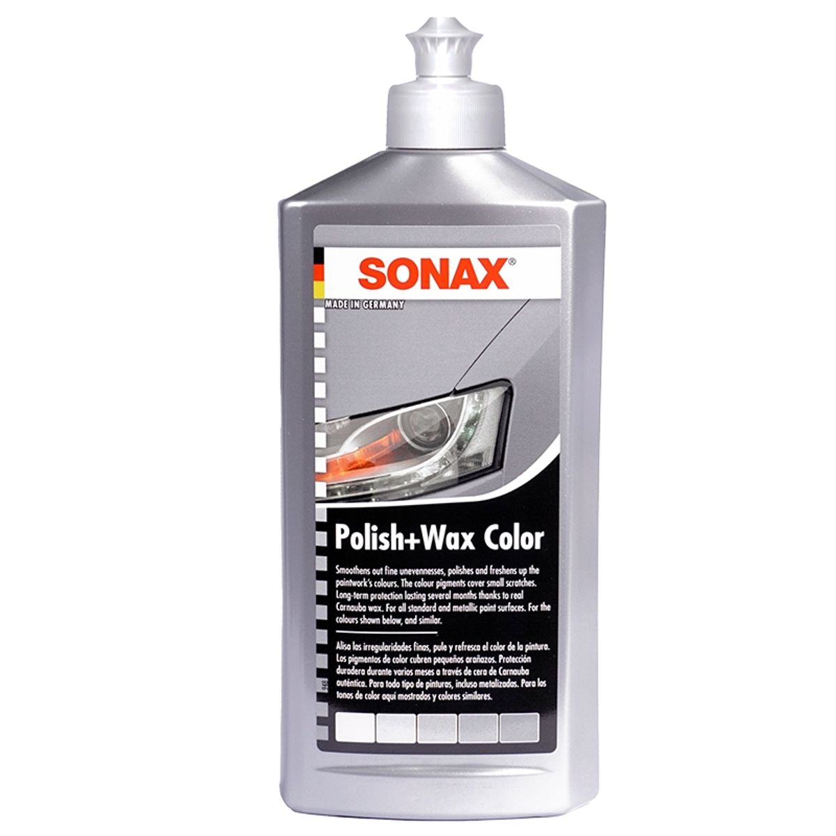 SONAX - Cera Abrillantadora Sonax Polish  Wax Color Gris Plata 500ml