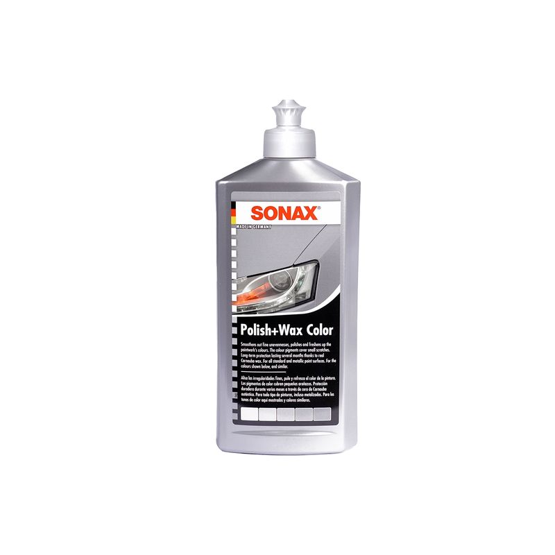 SONAX - Cera Abrillantadora Sonax Polish  Wax Color Gris Plata 500ml