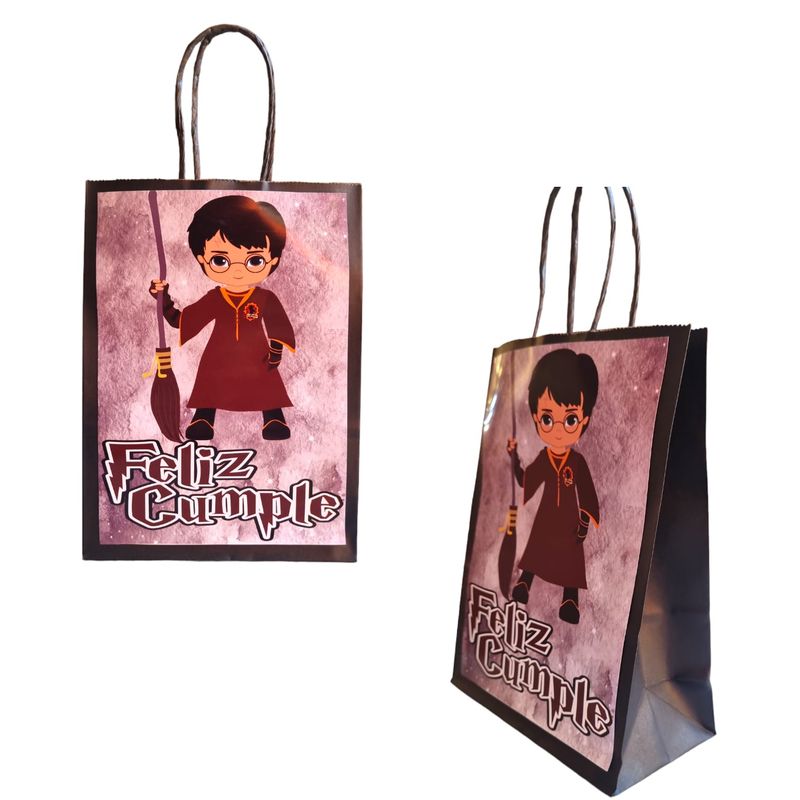 GENERICO - Bolsas para Dulces Temática Harry Potter 12u