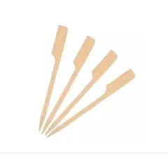 GENERICO - Brocheta - Pincho Banderita Bambú 9cm (paquete 100 Unid)