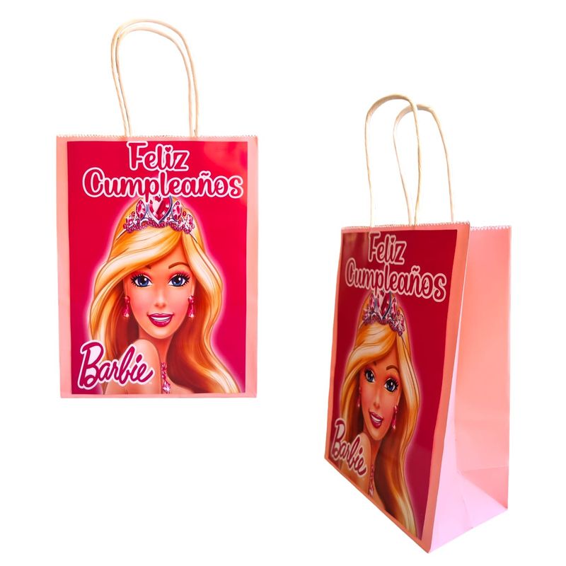 GENERICO - Bolsas para Dulces Temática Barbie 12u