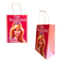 GENERICO - Bolsas para Dulces Temática Barbie 12u