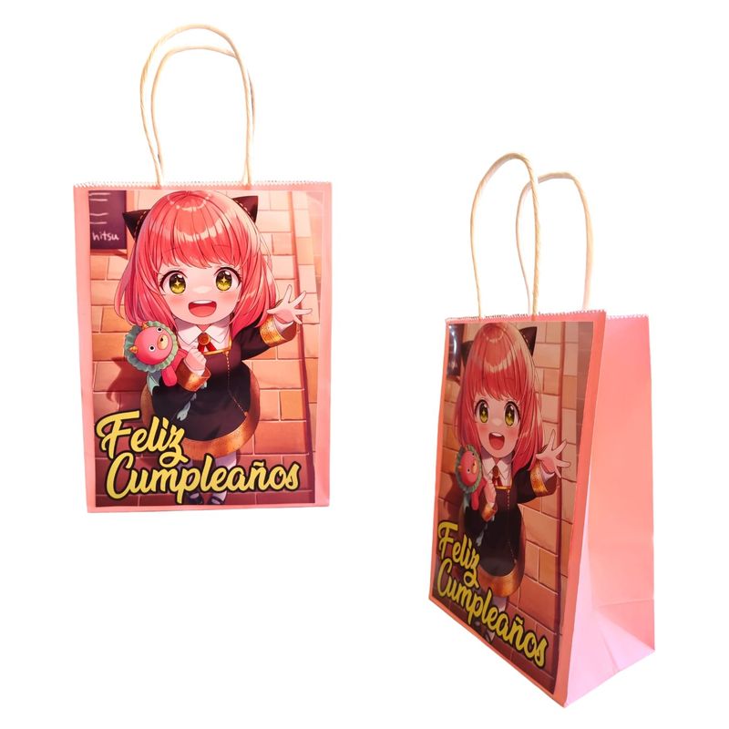 GENERICO - Bolsas para Dulces Temática Spyxfamily Anya 12u