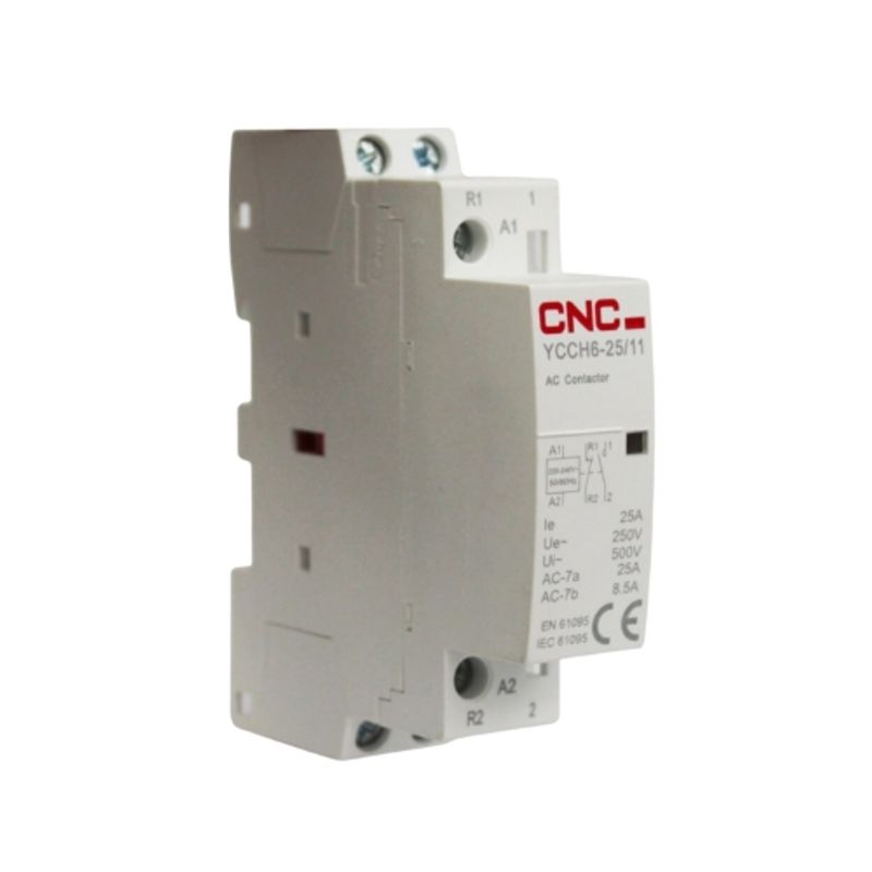 GENERICO - Contactor Modular 25A 1NO + 1NC Bobina 220V - CNC YCCH6