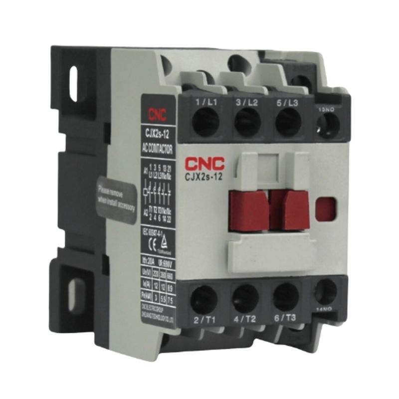 GENERICO - Contactor Trifasico 12A 1NO+1NC Bobina 220V CNC - CJX2s