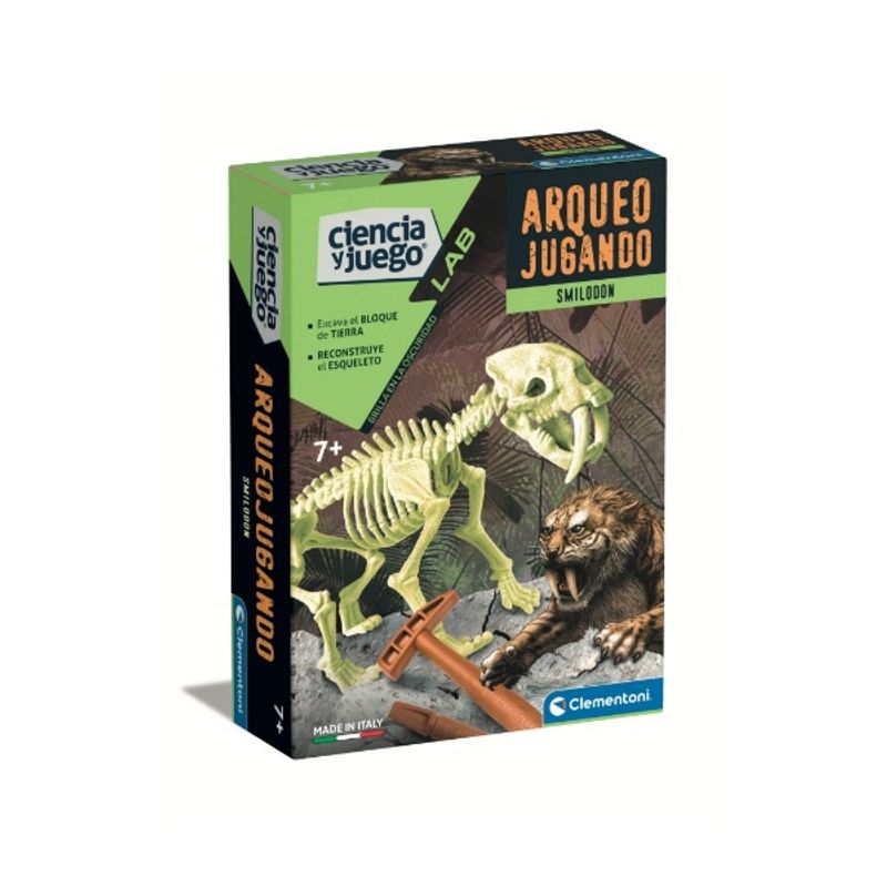 CLEMENTONI - Dinosaurio  Smilodon Fosforescente