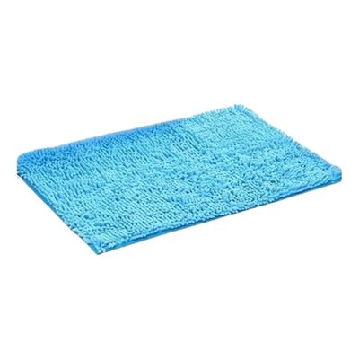 Imagen 2 del producto Alfombra De Baño Microfibra Bajada Ducha Ultra Absorbente Celeste