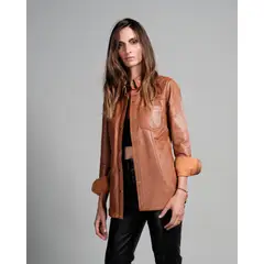BOR - Camisa Cuero Camel