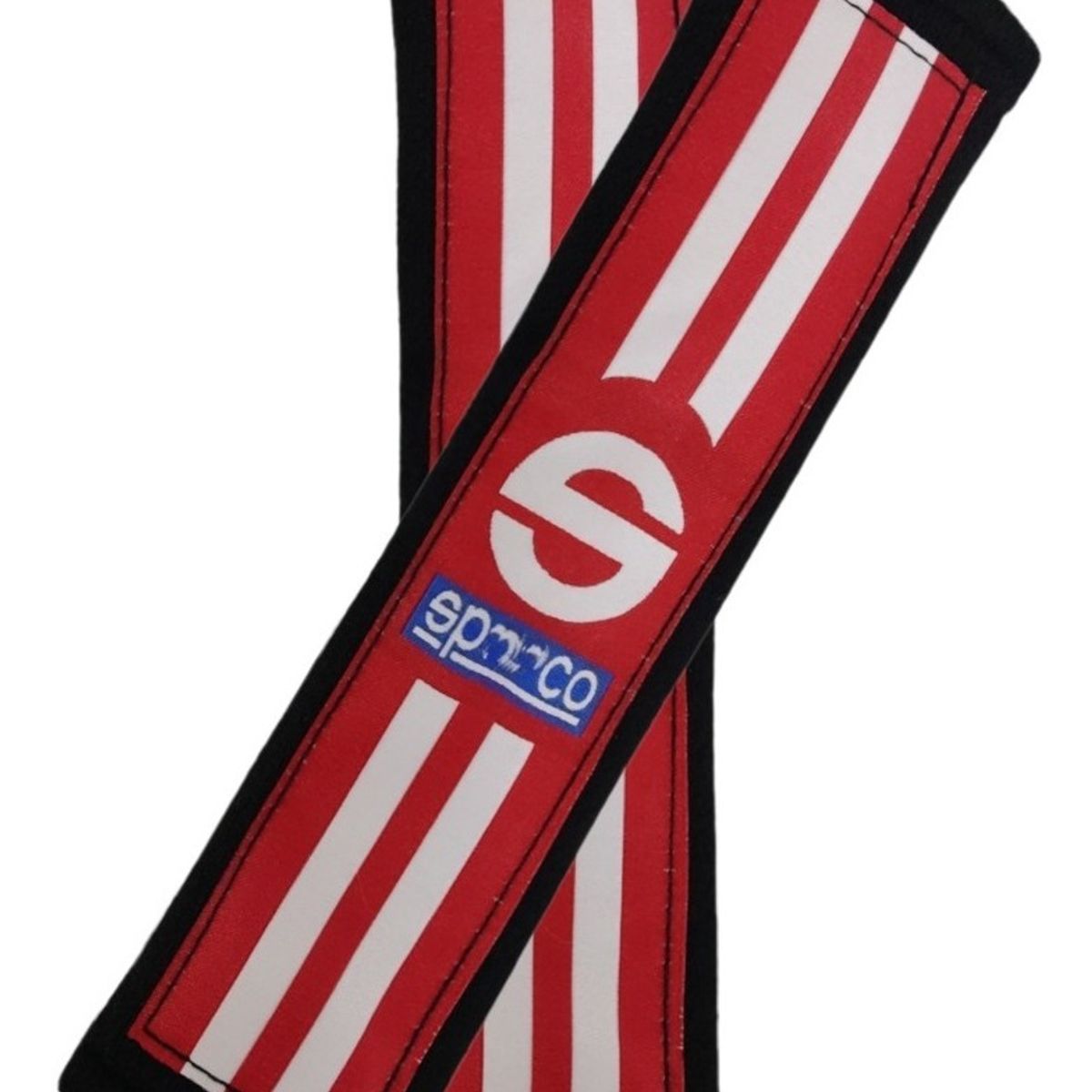 GENERICO - X2 Cubre Cinturon Auto Almohadilla Universal Rojo-Negro