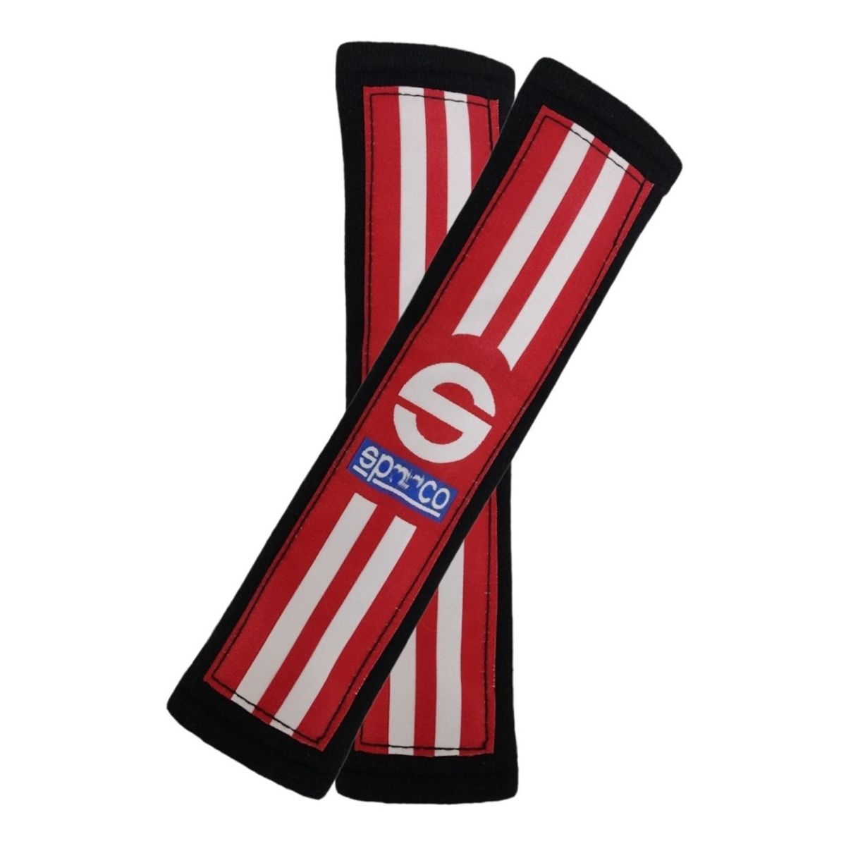 GENERICO - X2 Cubre Cinturon Auto Almohadilla Universal Rojo-Negro