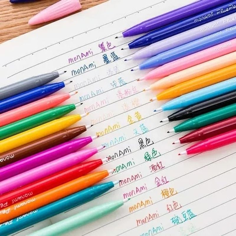 MONAMI - Set 48 Colores Monami Plus Pen 3000 Colores Calidos Y Frios