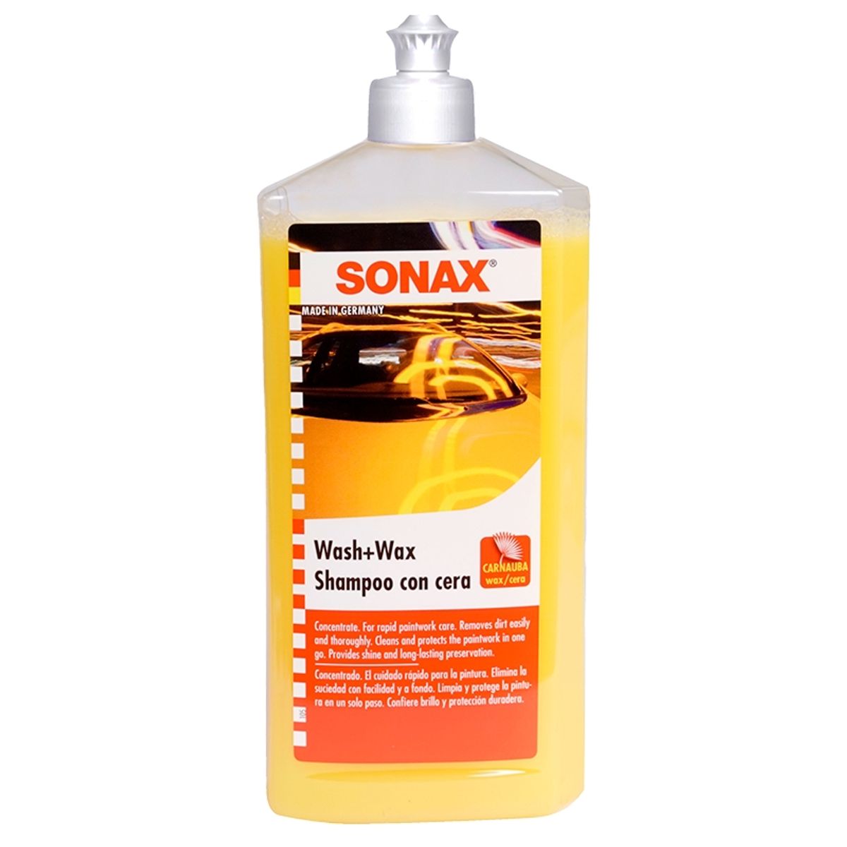 SONAX - Shampoo con Cera SONAX 500ml - Protección y Brillo Duradero