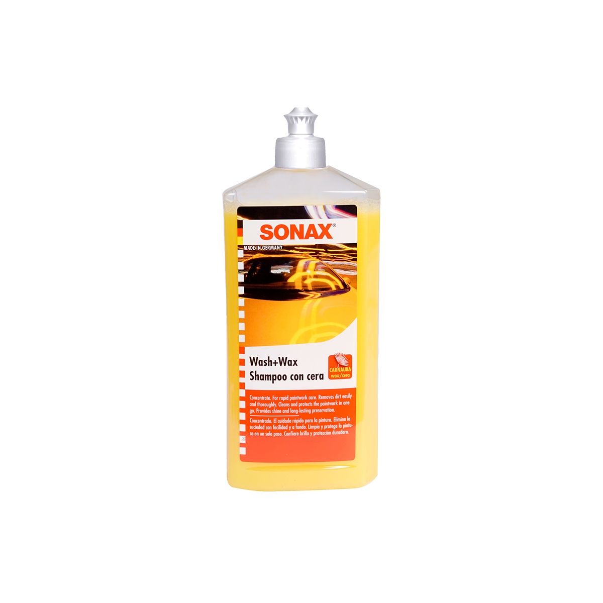 SONAX - Shampoo con Cera SONAX 500ml - Protección y Brillo Duradero