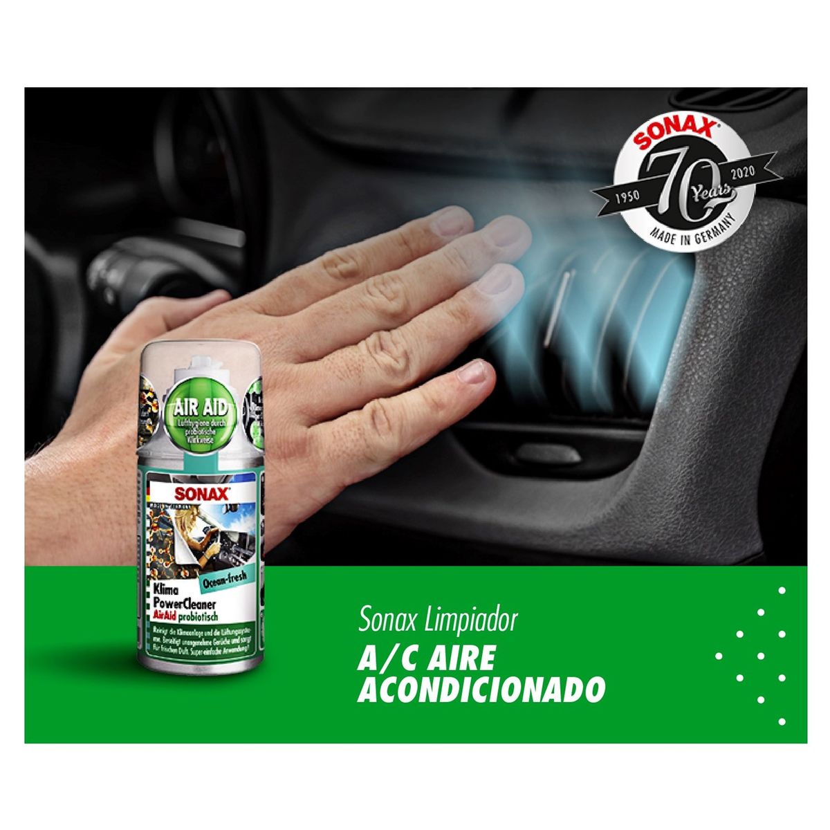 SONAX - Limpiador de Aire Acondicionado SONAX 100ml