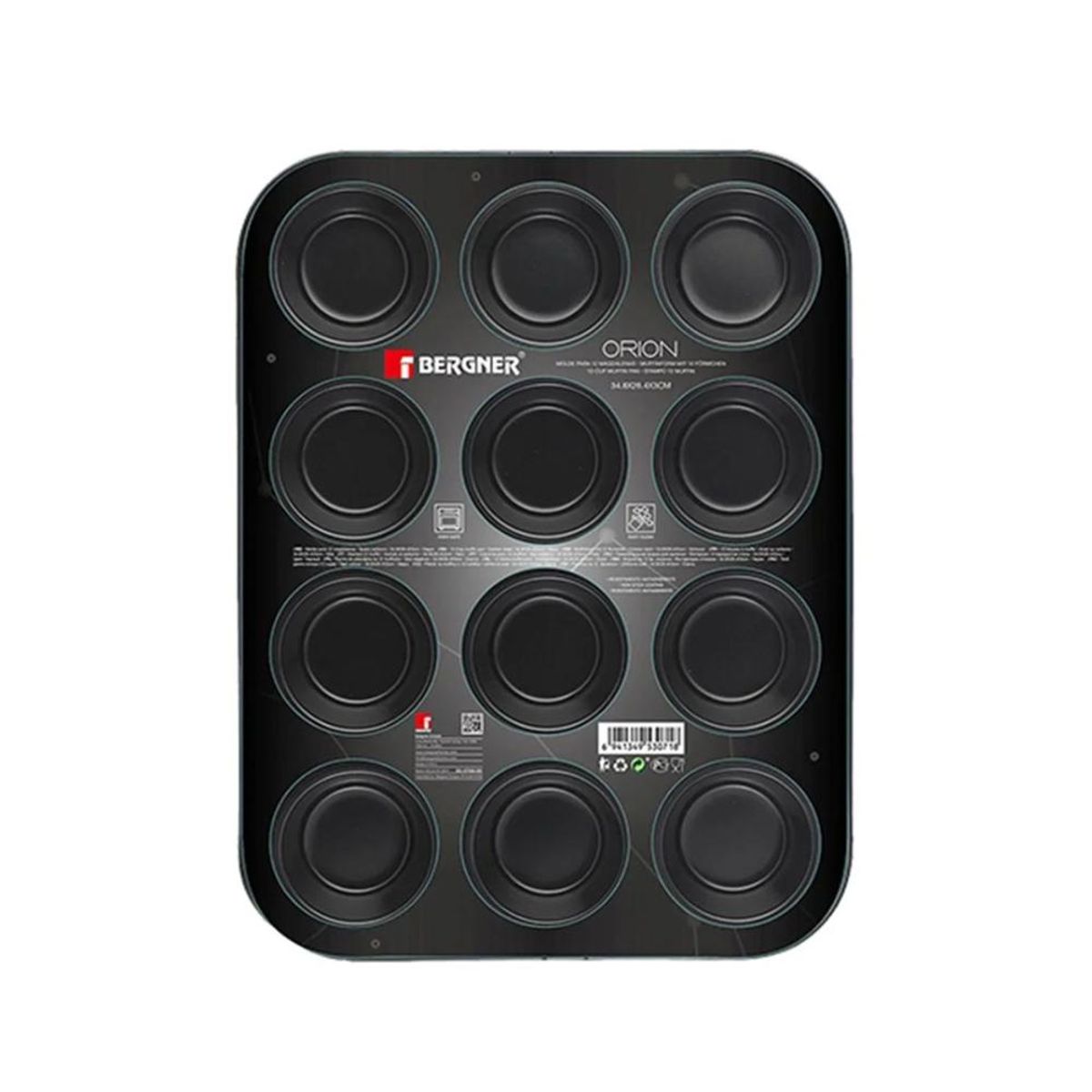 BERGNER - MOLDE 12 MUFFIN ANTIADHERENTE 35X 26CM IMAHE
