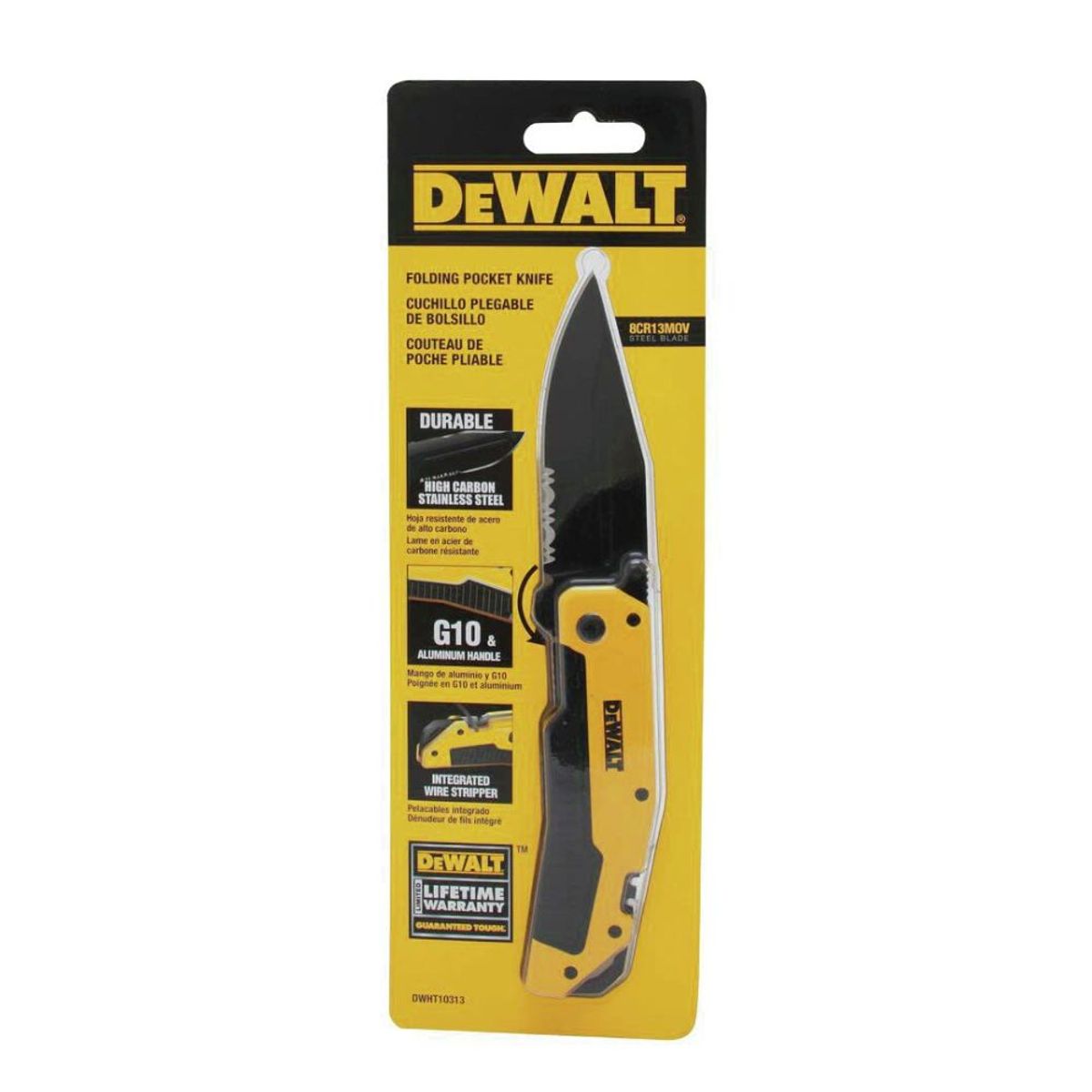 DEWALT - Cuchillo Plegable de Bolsillo Dewalt DWHT10313