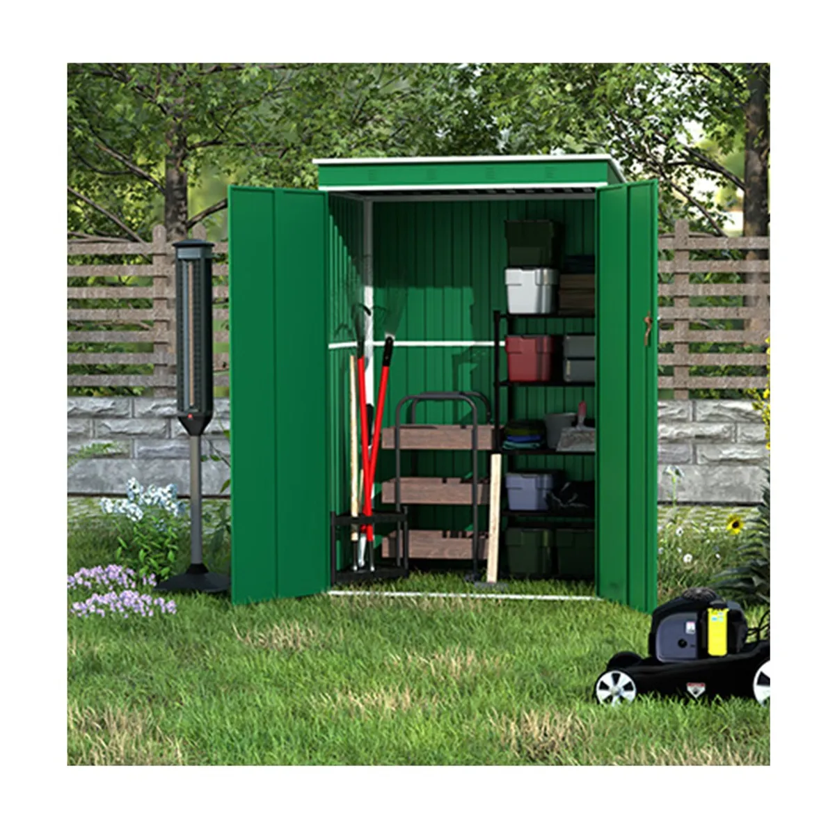 GENERICO - Bodega jardín Your Garden A1 Verde Alt 185 * Anch 123 * Prof 90,5 Cm