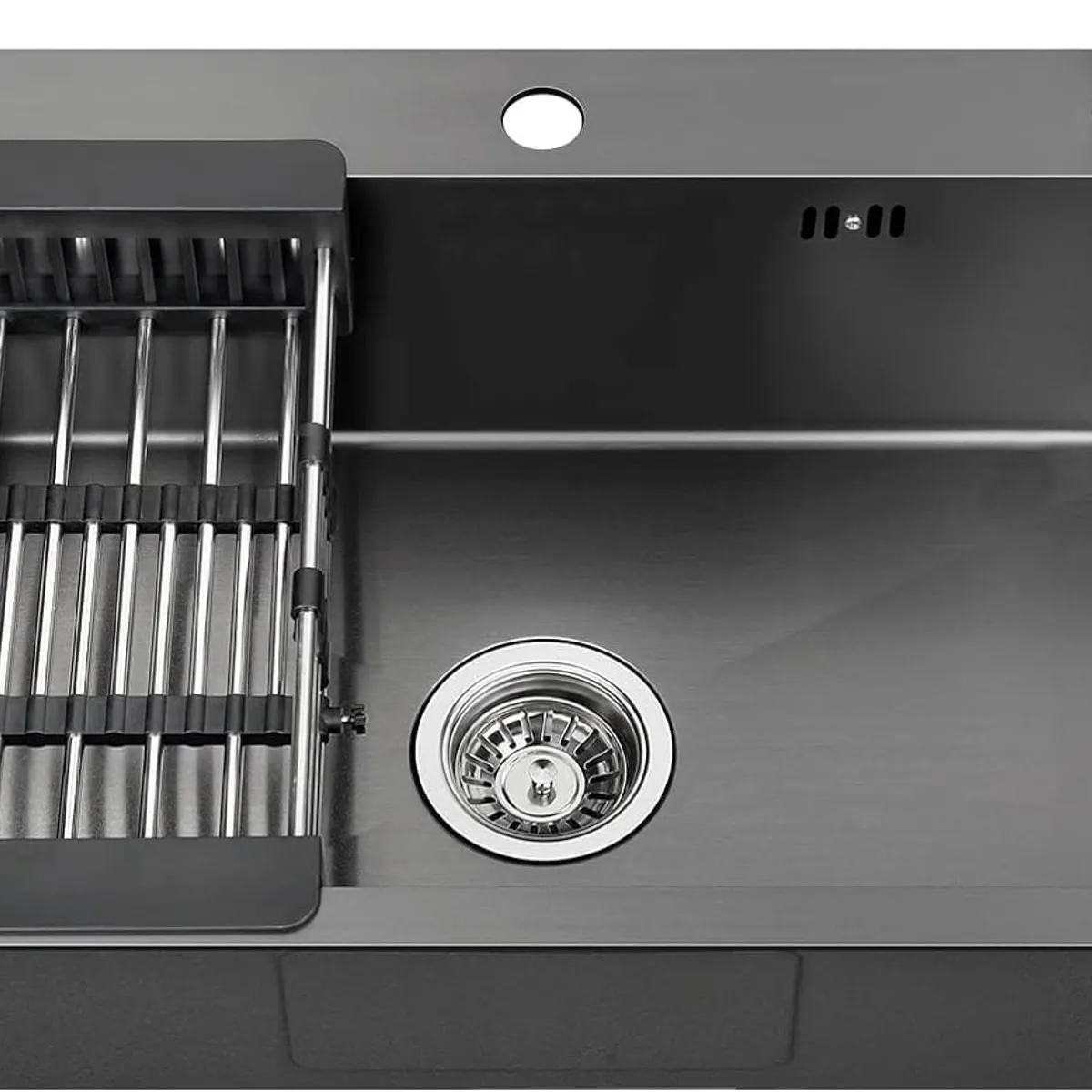 YOMYM - Fregadero De Cocina Negro 550 x 450 mm