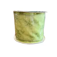 HERRERA MAISON - Cinta Navidad Verde Nieve