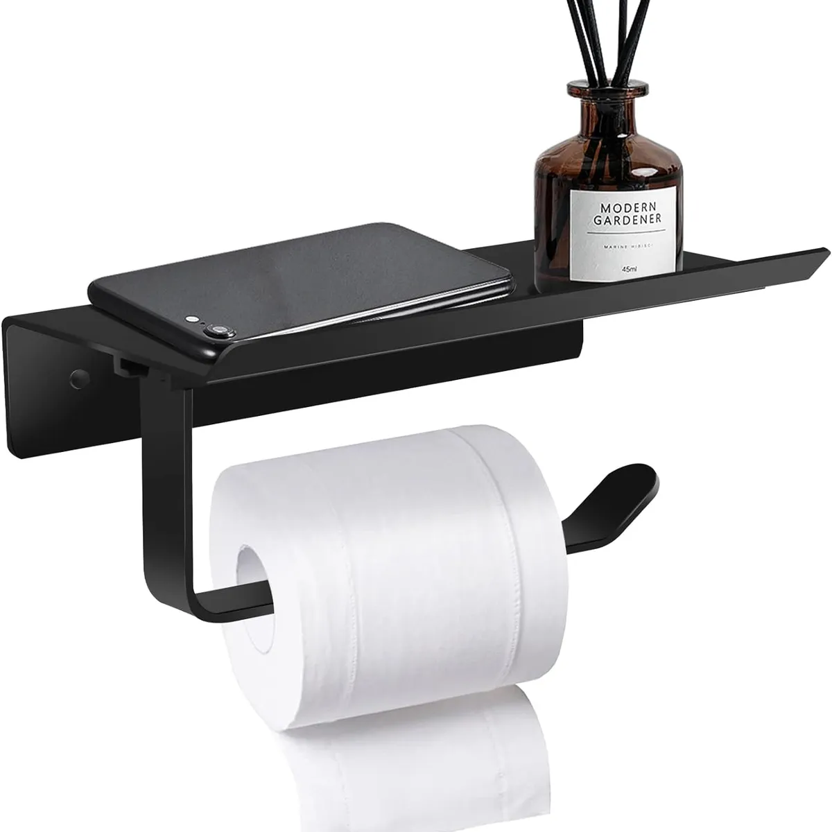 YOMYM - Porta Rollo Papel Higiénico Confort Soporte Celular Premium Posavasos