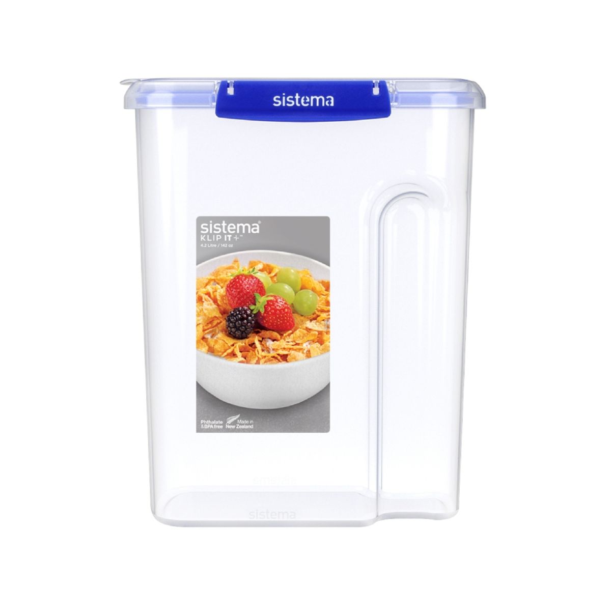 SISTEMA - Contenedor Hermético Para Cereal Sistema Klip It Plus 4.2 L