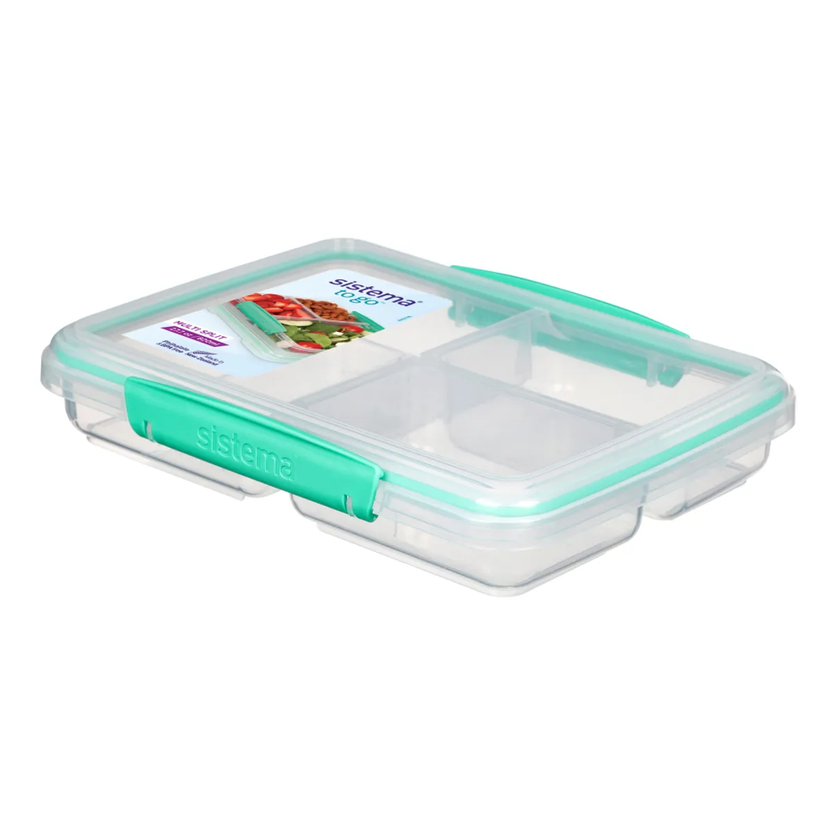 SISTEMA - Contenedor Hermético 3 Compartimientos Sistema To Go 820 ml