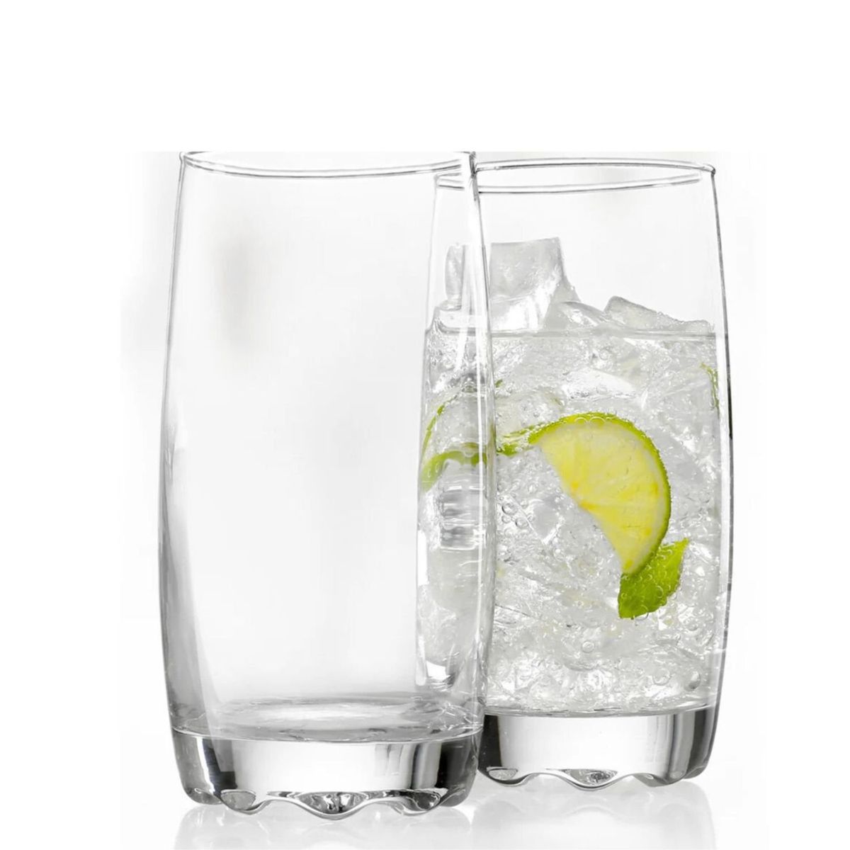 CRISTAR - Set 6 Vasos Altos Modelo Napoles 390mL Jugos Tragos Bebida