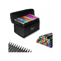 U BUY - Marcadores Doble Punta Plumones 120 Lápices De Colores
