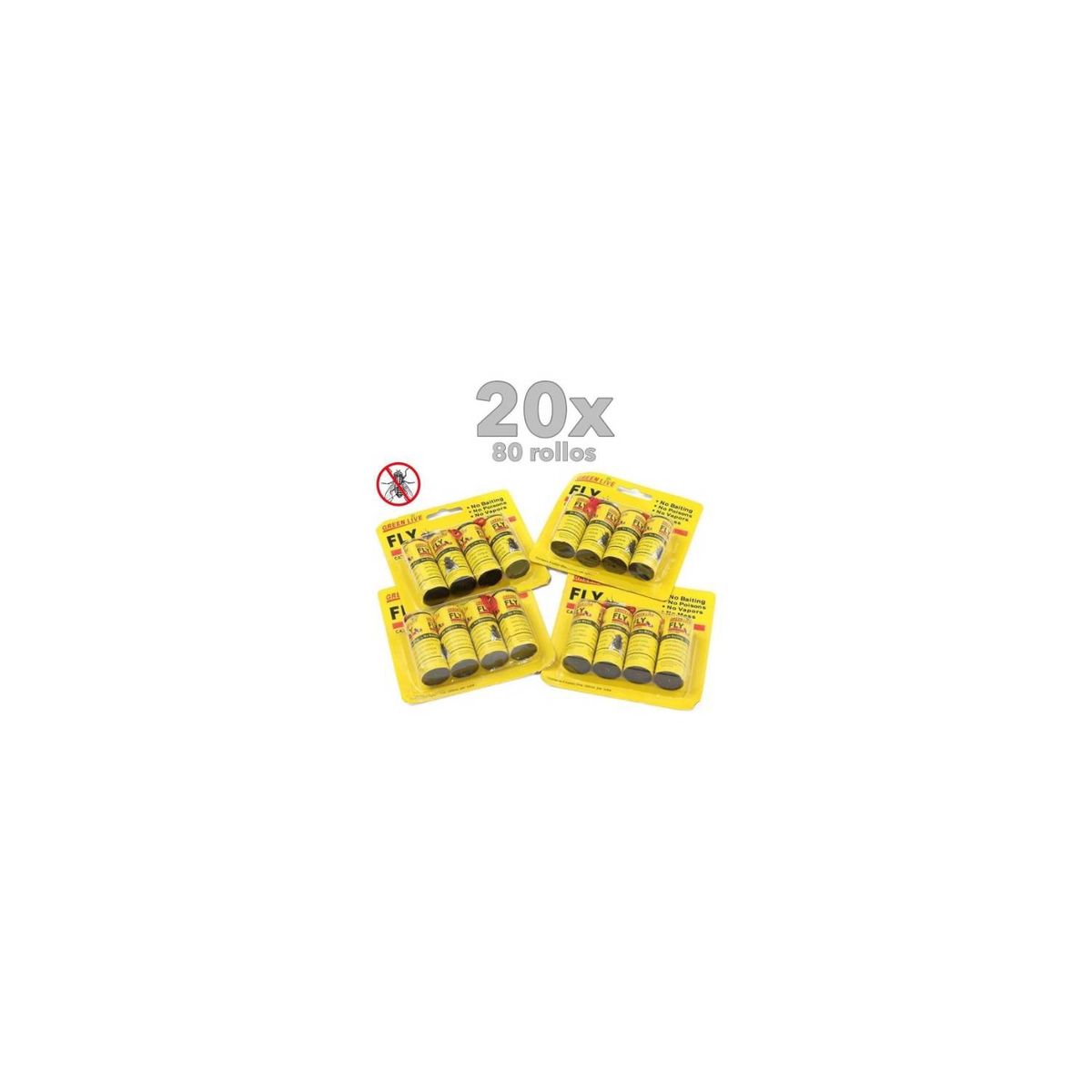 U BUY - 80 Papel Mata Moscas Efectivo No Toxico